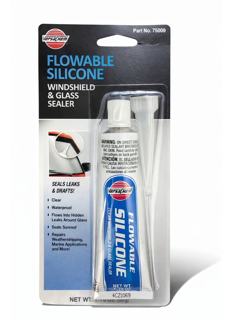 VersaChem Flowable Silicone Windshield & Glass Sealer – 50 g